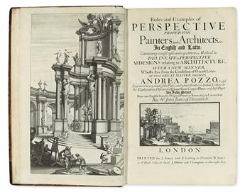 ARCHITECTURE.  POZZO, ANDREA. Rules and Examples of Perspective Proper for Painters and Architects.